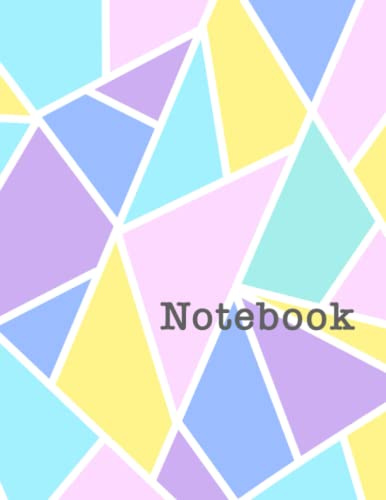 8.5x11 Pastel Pattern Collage Notebook