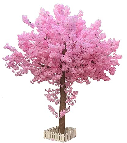 XXZY Simulation Künstliche Bäume Künstlicher Kirschblüten-Kunstbaum Großer gefälschter Pfirsichbaum Künstliche Bodenpflanzen Einkaufszentrum Garten