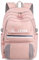 FORRICA Ragazze Zaino Adolescenti Zaini Scuola Grande Donna 15.6 Pollici Zaino Porta PC Computer Zainetto Nylon Daypack per Viaggio Lavoro Università Rosa