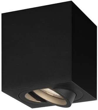Ledvion spot LED en saillie noir carre 3W blanc neutre dimmable