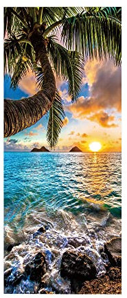 FYRHLH 3d Türtapete Selbstklebend Meer Türposter Fototapete, Schlafzimmer Wohnzimmertür Aufzug Tür Aufkleber B85 x H205cm