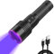 WINDFIRE 30W Torcia UV 365nm Potente, Lampada UV Luce Nera Ricaricabile con Display LCD, Ultravioletti Torce per Resina Polimerizzante, Rilevatore di Urina di Cane Gatto, Rocce
