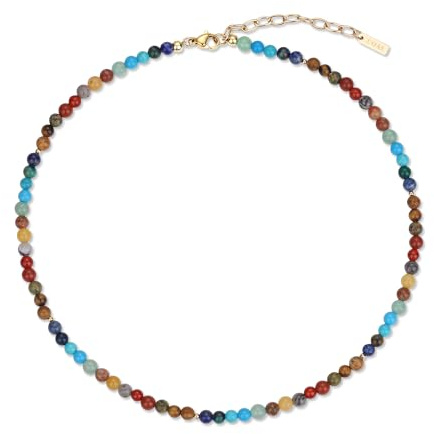 COAI Kristall Perlenkette oder Perlenarmband aus 7 Chakra für Damen