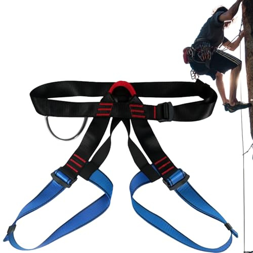 Yhsioaklo Harnais d'escalade - Harnais de sécurité pour escalade mi-corps - Équipement de sécurité respirant pour l'extérieur, protection pour femmes, hommes, professionnels et débutants