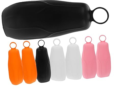 DEARMAMY Contenitori Viaggio in Silicone Anti-Perdita per Liquidi, Coperture Ricaricabili Riutilizzabili, 8 Pezzi, Boccettini da Viaggio Aereo