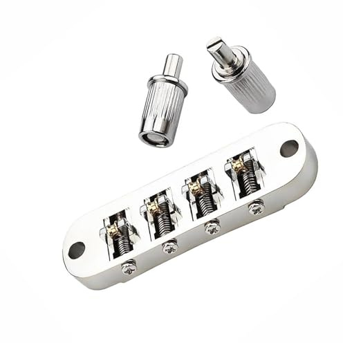 Gitarrbrygga 1 st silverfärgad ukulele stall för basgitarr
