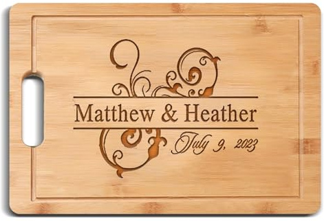 Tabla de embutidos y quesos personalizada, tabla de cortar personalizada para parejas, bodas, aniversarios, Navidad, despedidas de soltera, idea de regalo de inauguración de la casa