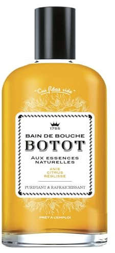 BOTOT – Bain de Bouche Rafraîchissant à l’Anis, Citrus et Réglisse pour une Haleine Fraîche (250 mL) - lot de 3 - Vendu par Lot