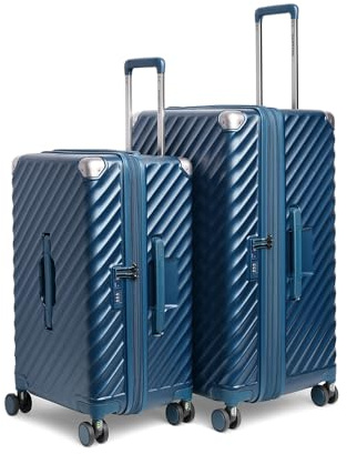 CarryOn Trunk – Set med hårda resväskor M + L - Blå