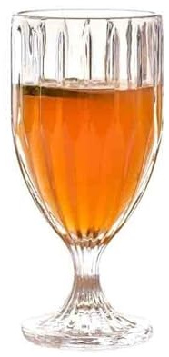 LJHFG63KUYT Verres Verre à pied rayures verticales, 325 ml (11 oz), transparent et gaufré, idéal for les jus de fruits, cocktails, le vin champagne pour jus
