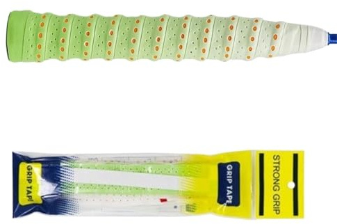 LQZAXSRDR Ruban adhésif pour Manche de Raquette, Bande de poignée Raquette Multicolore, Bandeau Anti-Transpiration, Absorption des Chocs, Tennis, Badminton, Padel(Green)