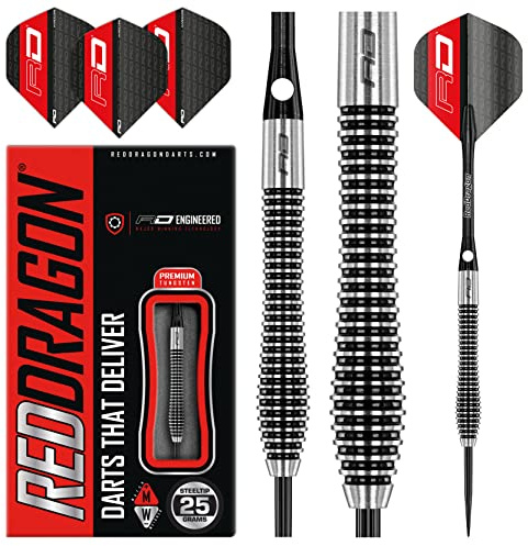 RED DRAGON Lethal Magic 25g, 28g oder 30g Tungsten Darts mit Flights und Schäfte