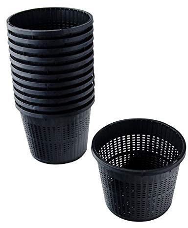 Pisces Pond Round Plant Basket 13 x 10cm - 12 Pack of Pond Planting Pot