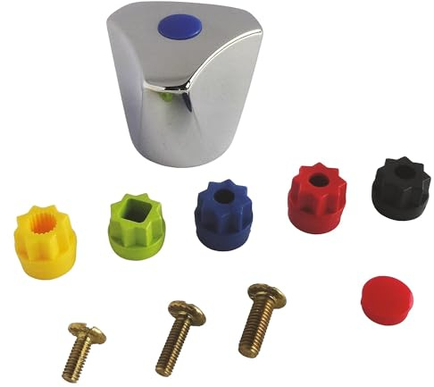 Croisillon métal 3 pans | Remplacez facilement votre poignée de robinet grâce à ce croisillon universel, livré avec vis.