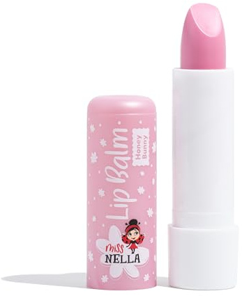 Miss Nella HONEY BUNNY Hypoallergenic children Lip Balm, Non Toxic Make Up for kids, perfect for those with sensitive skin.
