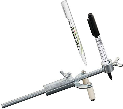 Shkalacar Adjustable Car Wheel Eyebrow Mark Scraper, Scriber Sheet Metal Dent Repairing Tool Car Wheel Eyebrow Rib Line Shaping Adjustable Portable Professional Car Repairing Scriber