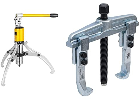 OldFe 15T Hydraulik Abzieher Hydraulisch Radnabenabzieher Polradabzieher 3 Backen Hydraulic Gear/Bearing/Wheel Bearing Puller 180 mm Max. & BGS DIY 93-1 | Parallel-Abzieher, 2-armig | 50-140 mm