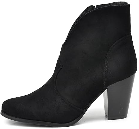 IF Fashion Scarpe da Donna Stivali Stivaletti Cowboy Western Camperos Texani D8158 nero N.38