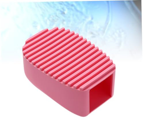 Abaodam Mini Planche à Laver Silicone Brosse De Nettoyage Portable pour Vêtements Accessoires De Lavage Multifonctionnels Rose