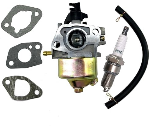 Vergaser Satz mit Zündkerze für MTD Thorx 45 55 Güde Budget Fleurelle Einhell Variolux Loncin Motoren 1P70