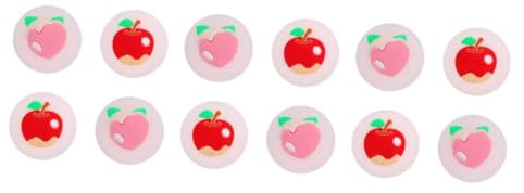 Housoutil 12pcs Joystick Grip Protective Covers for Thumb Joystick Adorable Fruit Silicone Grip Caps for Gaming Scenarios