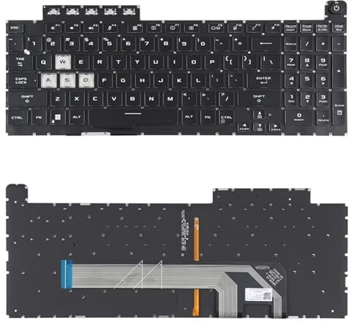 Teclado de repuesto para portátil ASUS TUF Gaming F15 FX506 FA506 versión de EE. UU. Teclado con retroiluminación