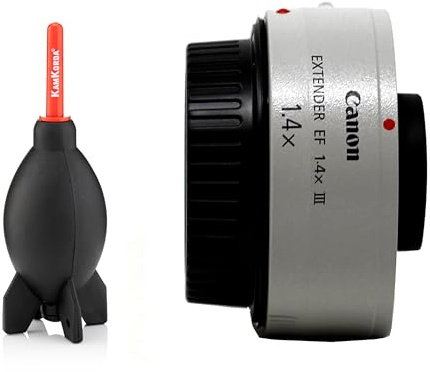 KamKorda Lens Dust Air Blower + Extender EF 2x III Teleconverter | EF Mount Teleconverter, 2x Magnification Factor, Microcomputer Controlled + 2 Year Warranty
