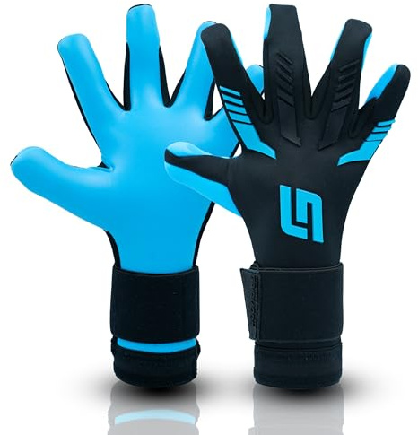 GRIPMODE Goalkeeper Gloves Men Aqua Hybrid 2.0 - Soccer Goalkeeper Glove with Griptec® Coating for All Weather Conditions - Soccer Gloves for Children, Teenagers, and Adults - Size 9