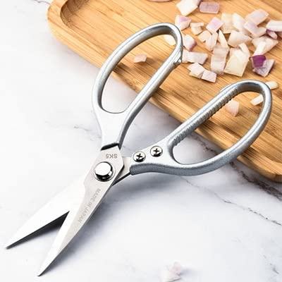 Kitchen Poultry Shears, Kitchen Scissors Chicken Bone Kitchen Shears,Duck Fish Cutter Stainless Steel Fish Scissors Scal (Grau)