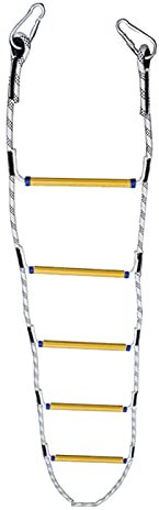 PNAJFUEL Strickleiter, Sicherheitsleiter, Notfeuerleiter, Flammhemmende Sicherheitsseil-Fluchtleiter Mit Karabinern Für Kinder Und Erwachsene/20M/65.6Ft