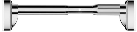 Xihesm Duschvorhangstange, Edelstahl, verstellbare Spannvorhangstangen, 161-197, 63-98, rutschfest, ohne Bohren, für Fledermaus