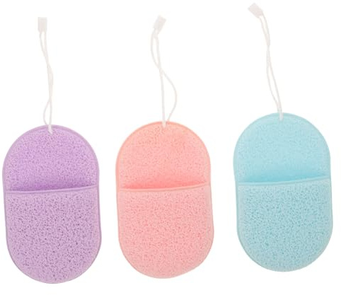DRESSOOS 3piezas Esponjas Para Rostro Limpiadora Facial Guantes De Dedo Para Exfoliación Herramienta De Limpieza Para Mujer Uso Baño