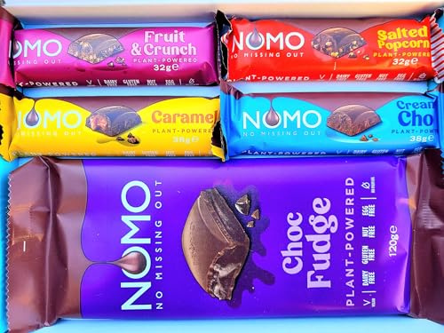 NOMO Chocolate Selection Hamper Gift Box | Choc Fudge | Free From, Gluten Free, Dairy Free, Egg Free, Nut Free, Vegan & Vegetarian | Hamper Exclusive To INTERGALACTIC SWEETS
