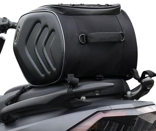 Motorrad Sitztaschen - Wasserdicht Motor Rücksitztasche | Gepäcktasche Hecktasche Erweiterbar Satteltasche Reisetasche | Motorradbeutel für den Rücksitz | 20L Satteltaschen Reflektierende Trunk Case