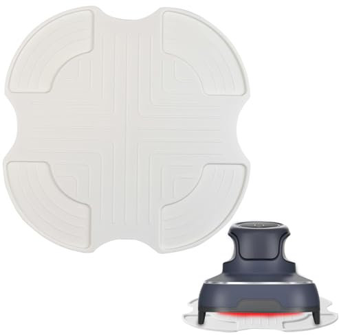 Air Fryer Silicone Trivet Compatible for Ninja Crispi, Non-Slip Hot Pads, Heat-Resistant Mats for Air Fryer (Creamy White)