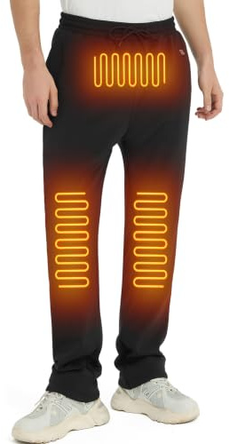 FERNIDA Pantalon Chauffant pour Hommes Femmes, Pantalon Chauffant avec Power Bank, Pantalon Électrique Chauffant pour Jogging en Plein Air, Pêche, Ski, Vélo