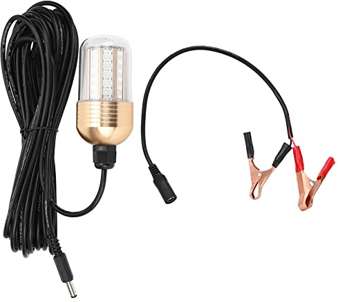 Resefinem 30W 12V Unterwasserbeleuchtung LED Angellicht – Grüne Blitzbeleuchtung für Fischfang und Unterwasserlicht mit 60pcs 5730 LED Chips