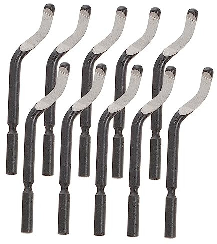 Lames D’ébavurage Bs1010 Lot de 10 Set de Set de Hss M2 pour Métaux
