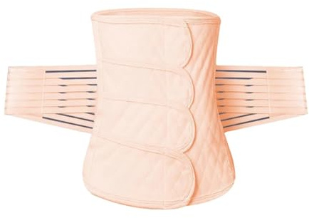 IOEUIWP Postpartum bandageband för kvinnor Ta bort magstödsgördel Magkontroll Bantande Midjetränare Formkläder, BEIgE, M