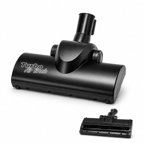32mm Heavy Duty Universal Black Airo Turbo Brush | Compatible Henry Hoover Head Replacement for Numatic/Hetty/Herry/James/Basil/Charles/George | Best Henry Attachments Head for Floor/Carpet Cleaning