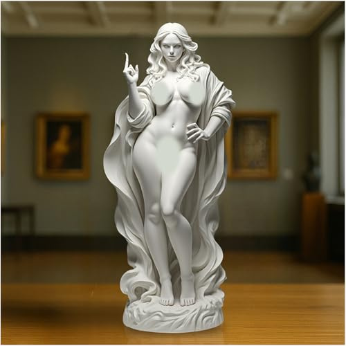 Macamolly Home Decoration Venus with Attitude Skulptur The Original Talk to The Hand Icon eine griechische Göttin mit Mittelfinger 20cm hoch EIN besonderes Geschenk für Freunde und Kollegen
