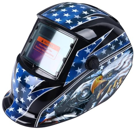Cuifati Schweißhelm mit Automatischer Verdunkelung, Großes Sichtfeld, Solarbetrieben, Breiter Schirm DIN9-13 für MIG-WIG-Lichtbogen, Einstellbare Schwärze und Empfindlichkeit, Bequeme Hochklappbare