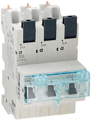 Hager Tehalit HTS363E SLS-Schalter 63A 3-polig mit Steckkontaktierung für Sammelschiene