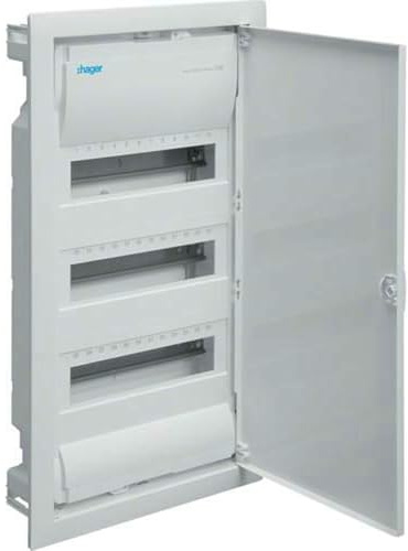 Hager HAGVU36AT Distributeur encastré 3 rangées 36TE IP30