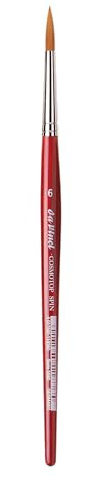 da Vinci Watercolor Series 5580 Size 6 Round - CosmoTop Spin Synthetics - Professional Quality Multi-Diameter Synthetic Fibers - Holds More Water Than Any Other Synthetic