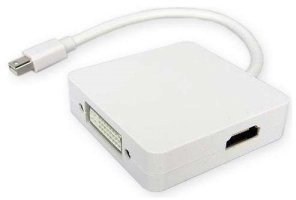 LINEAIRE - Adaptateur mini Display Port mâle / HDMI + DVI...