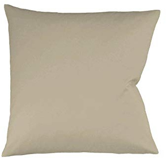 fleuresse 9200 colours Interlock Jersey Kissenbezug aus 100% Baumwolle, Oekotex Standard 100, 40 x 40 cm, taupe