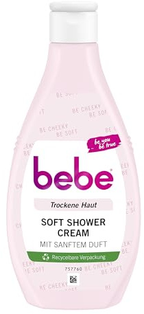Bebe Velvety Soft Douche Crème 250 ml Gel Douche Parfum Doux Peaux Sèches