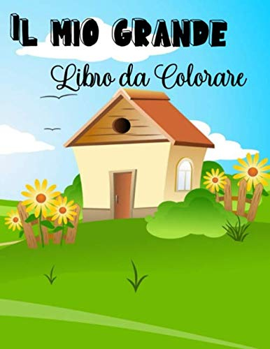 Il Mio Grande Libro da Colorare: + di 90 disegni | Per bambini dai 4 agli 8 anni | Disegni di animali, dinosauri, spiagge, gatti ... | Grande formato (A4), 186 pagine, 8,5 x11