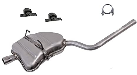 ATEC Germany Silencieux Set 1x Silencieux final, 2x Butées, 1x Collier de | Compatible avec: MINI MINI, Cabriolet